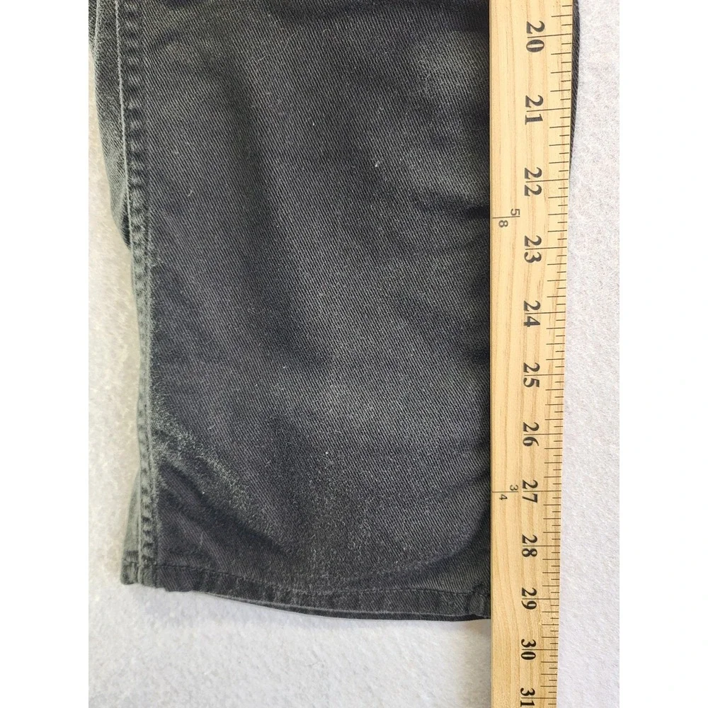 Levis‎ 513 Slim Fit Jeans Mens Black Faded Denim Pants 34x34